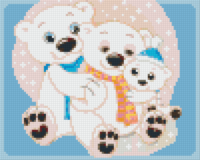 Pixel hobby classic set - polar bear family