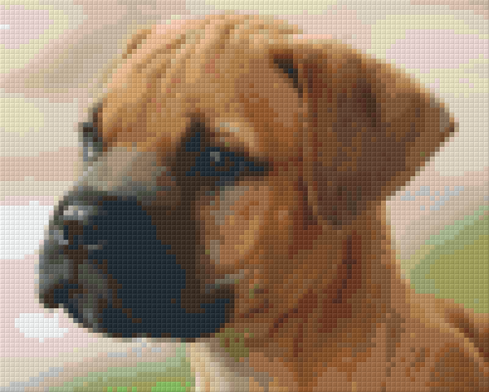 Pixelhobby Klassik Vorlage - Baby Bulldogge