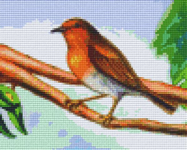 Pixelhobby Klassik Vorlage - Rotkehlchen