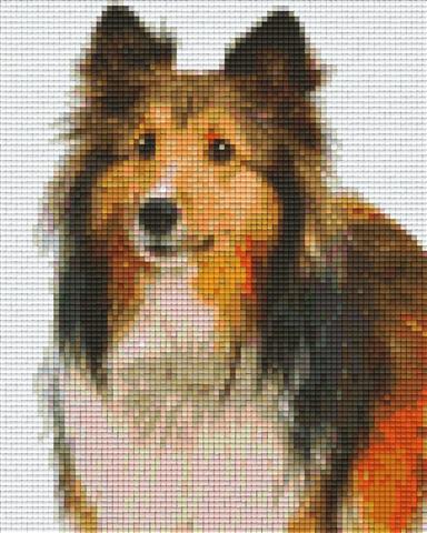 Pixelhobby Klassik Vorlage - Collie Welpe