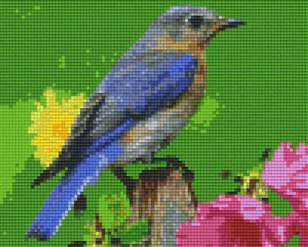 Pixelhobby Klassik Vorlage - Blauer Vogel