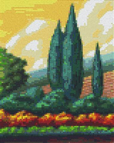 Pixelhobby Klassik Vorlage - Zypressen