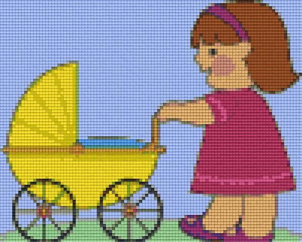Pixelhobby Klassik Vorlage - Auf dem Spaziergang