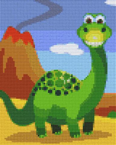 Pixelhobby Klassik Vorlage - Grüner Dino
