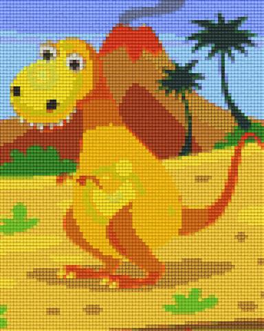 Pixelhobby Klassik Set - Orangener Dino