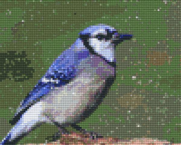 Pixelhobby Klassik Vorlage - Vogel im Schnee