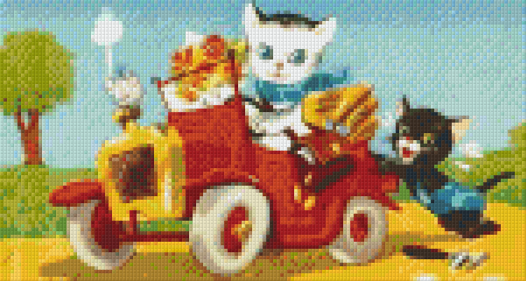 Pixelhobby Klassik Vorlage - Ein kleiner Schubs