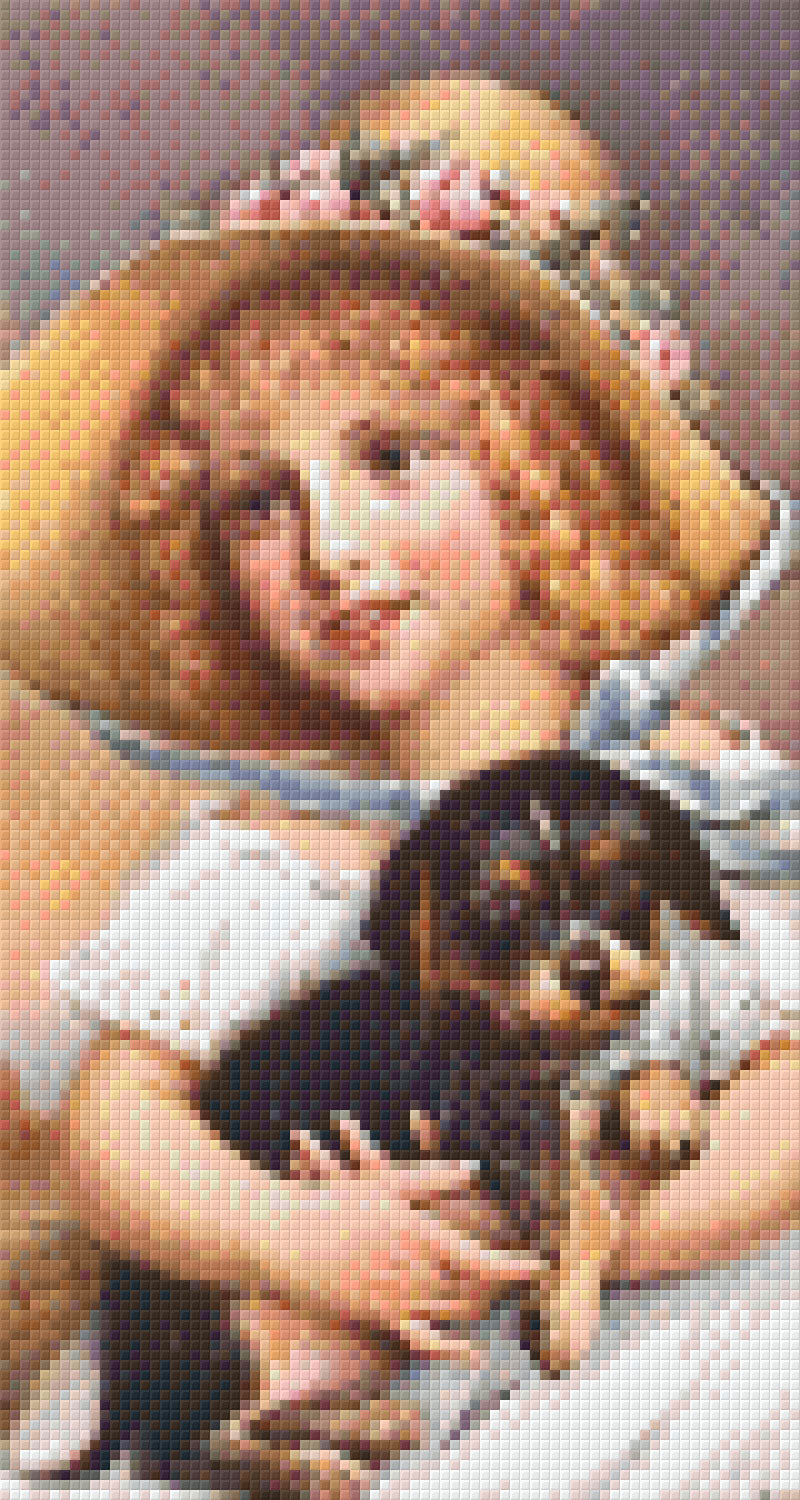 Pixelhobby Klassik Set - Mädchen mit Hündchen