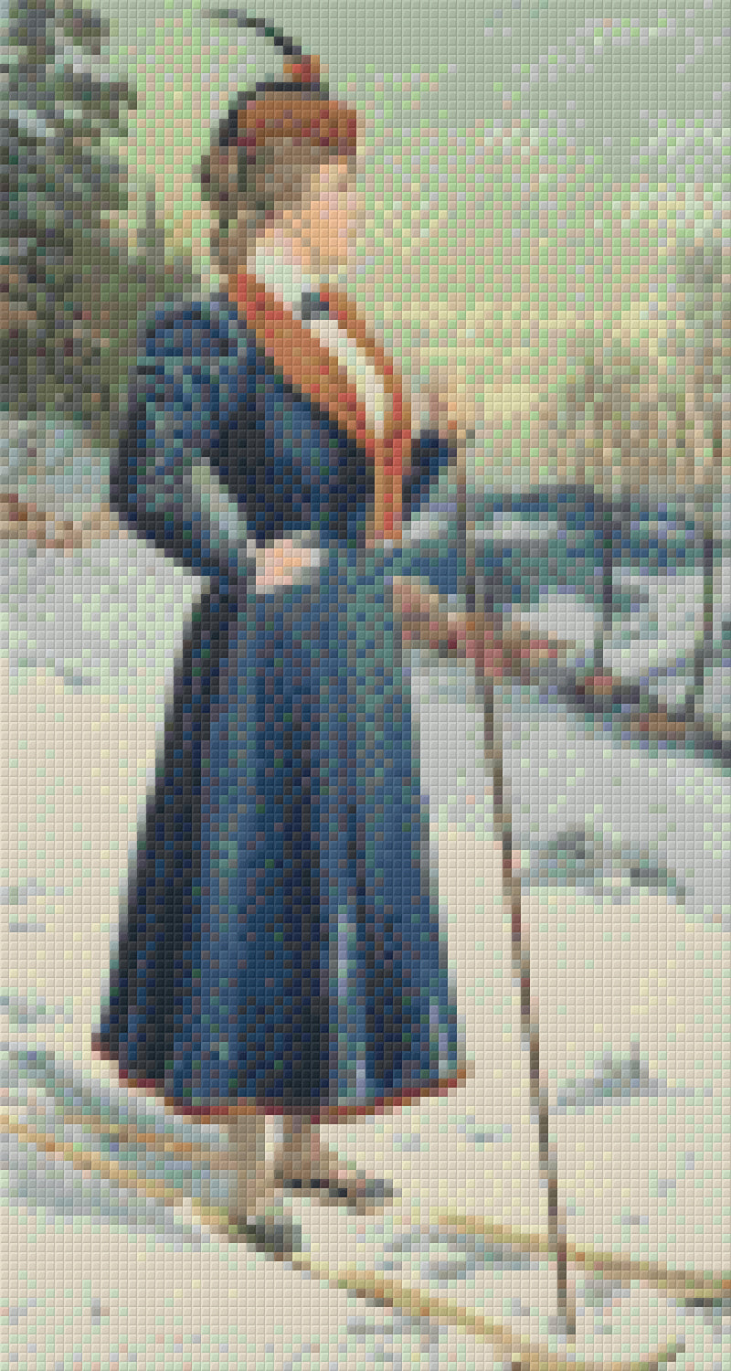 Pixelhobby Klassik Set - Auf den Skiern