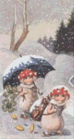 Pixelhobby classic set - toadstools in winter