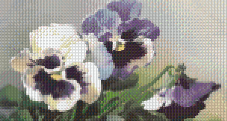 Pixelhobby Klassik Vorlage - Veilchen