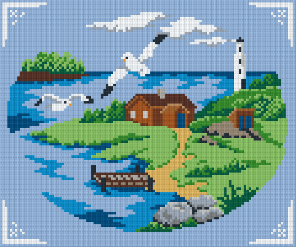 Pixelhobby classic set - seagulls at the lake