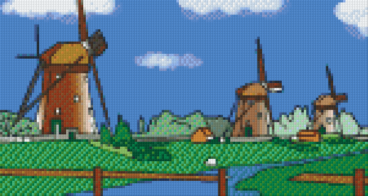 Pixelhobby Klassik Set - Mühlenlandschaft