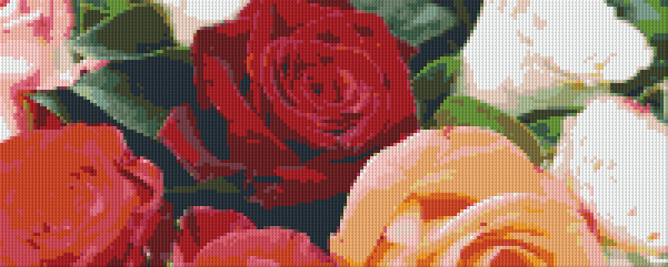 Pixelhobby Klassik Vorlage - Rosen