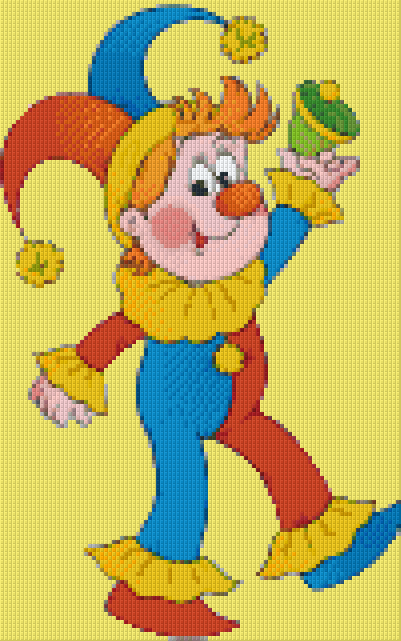 Pixelhobby Klassik Vorlage - Harlekin
