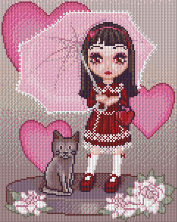 Pixelhobby classic set - Josette with hearts