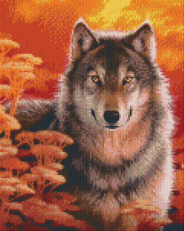 Pixelhobby Klassik Vorlage - Wolf