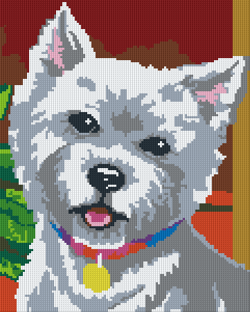 Pixelhobby Klassik Vorlage - Westi