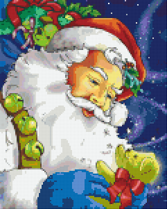 Pixelhobby Klassik Vorlage - Santa Klaus