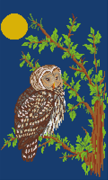 Pixelhobby Klassik Vorlage - Eule