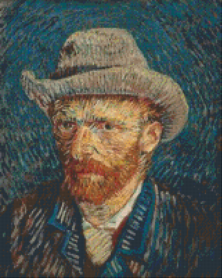 Pixelhobby Klassik Vorlage - Vincent van Gogh - Selbstportrait