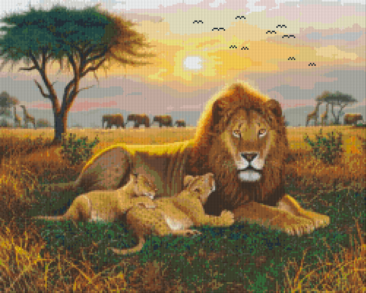 Pixel hobby classic template - lion