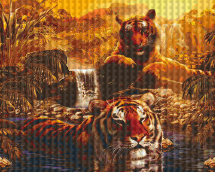 Pixelhobby Klassik Vorlage - Tiger