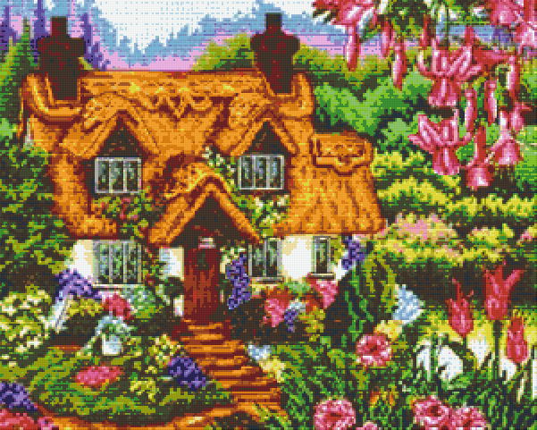 Pixelhobby Klassik Vorlage - Wohnhaus