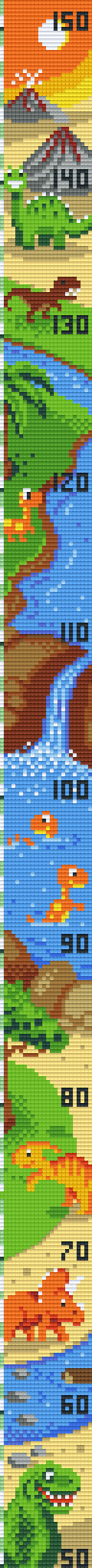 Pixelhobby Klassik - Maßband Dinosaurier