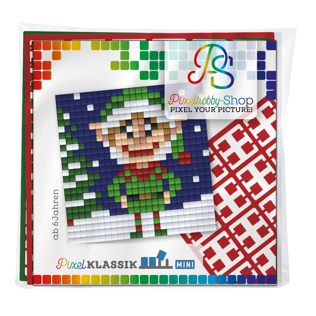 Pixelhobby Klassik (Mini) Magnet Set - Weihnachtself