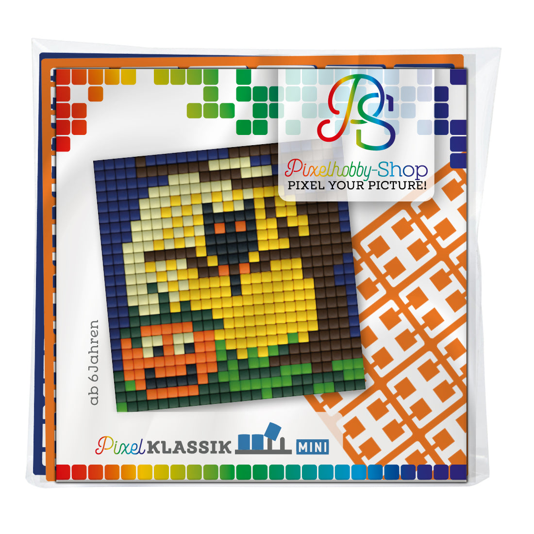 Pixelhobby Klassik (Mini) Magnet Set - Halloween Eule und Kürbis