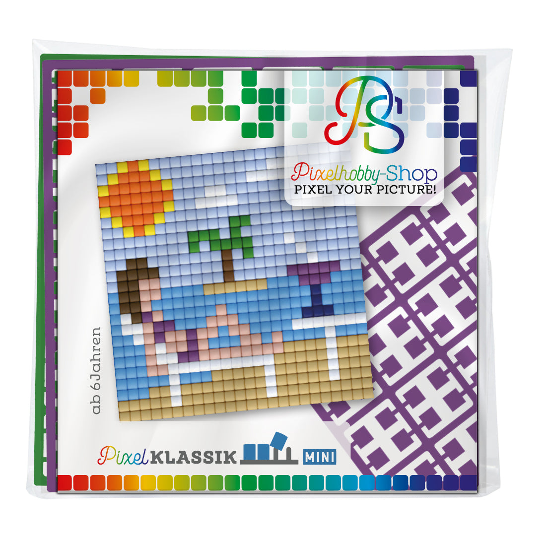Pixelhobby Klassik (Mini) Magnet Set - Am Strand