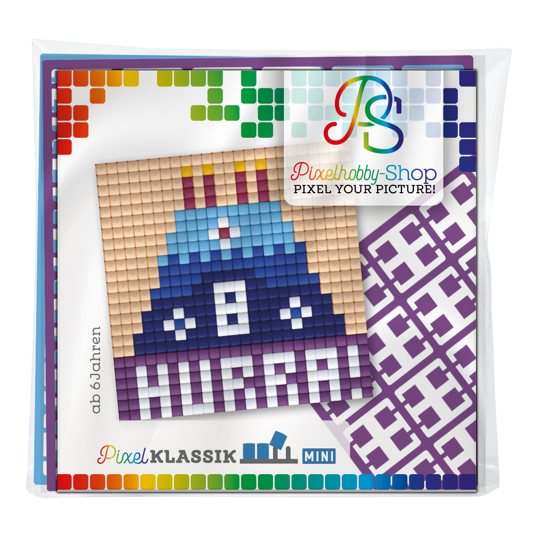Pixelhobby Klassik (Mini) Magnet Set - Geburtstagstorte
