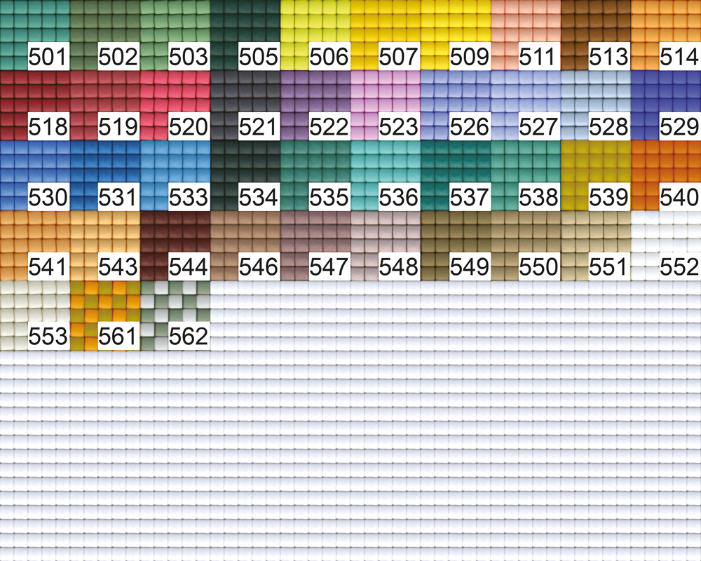Pixelhobby Klassik (Mini) - Farben 500 - 561