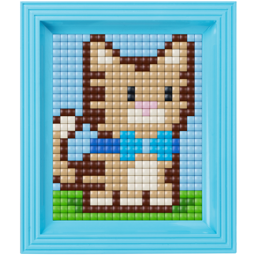 Pixelhobby XL Geschenksets - Kätzchen blau