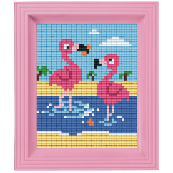 Pixelhobby Klassik Geschenkset - Flamingos