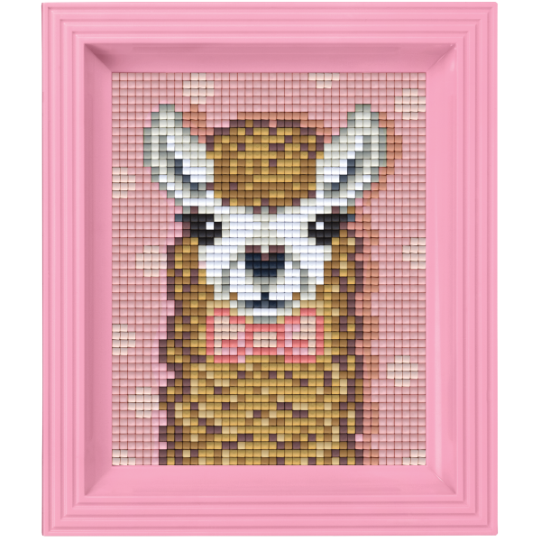 Pixelhobby Klassik Geschenkset - Lama Mädchen