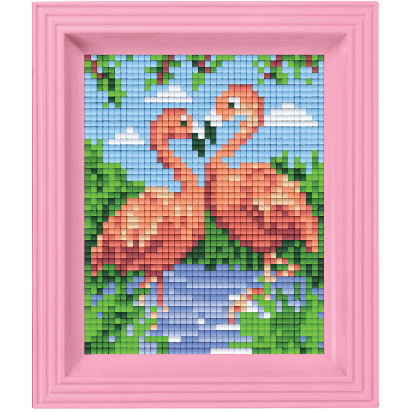 Pixelhobby Klassik Geschenkset - Flamingos