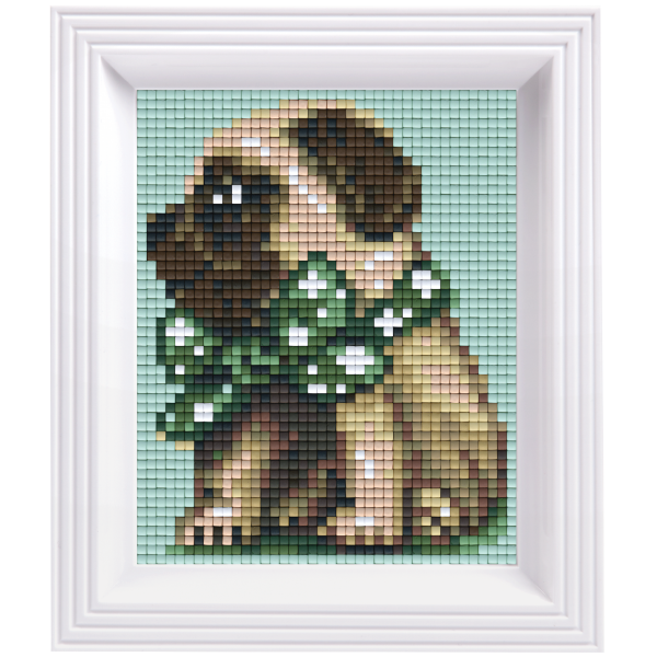 Pixelhobby Klassik Geschenkset - Mops Junge