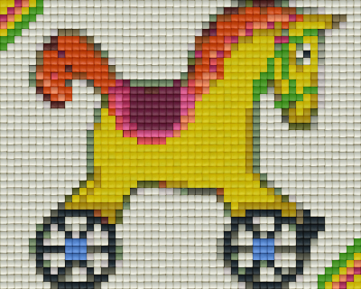 Pixelhobby Klassik Vorlage - Schaukelpferd