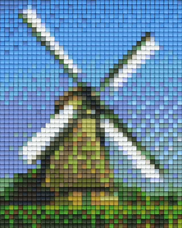 Pixelhobby Klassik Vorlage - Windmühle