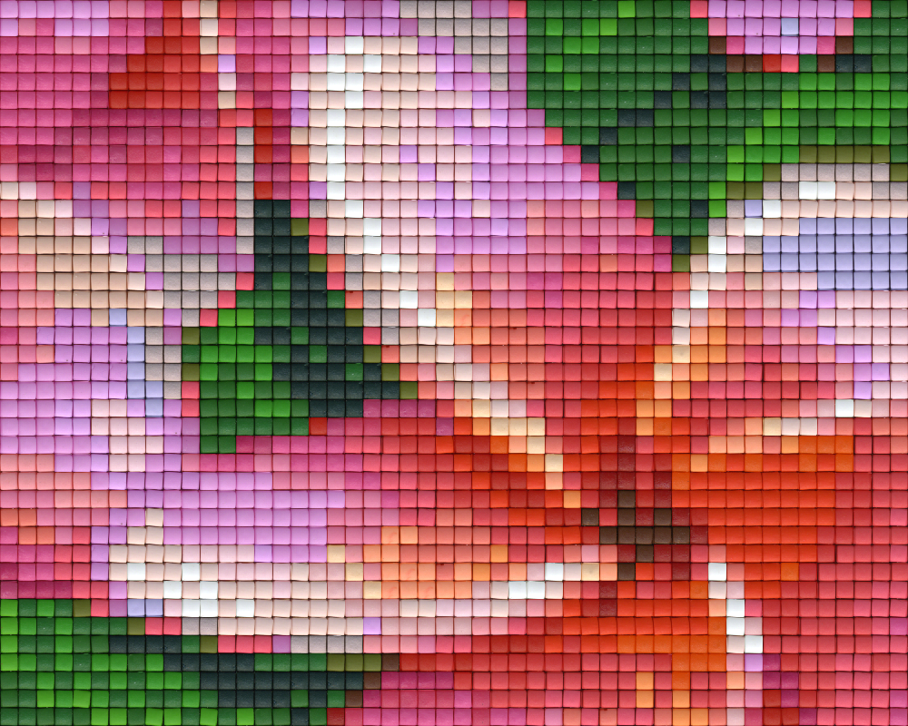 Pixelhobby Klassik Vorlage - Rosa Frangipani
