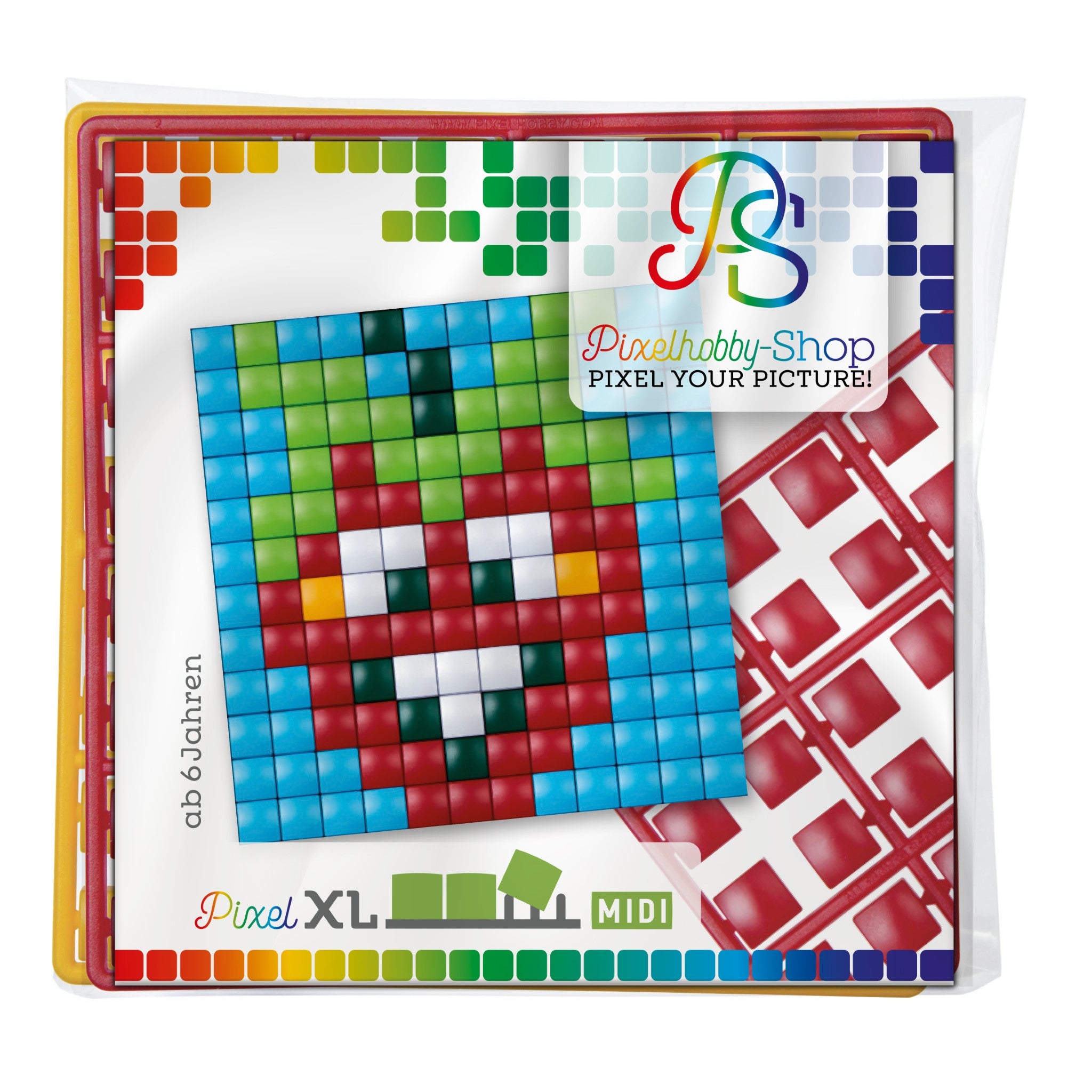 Pixelhobby XL (Midi) Magnet Set - Erdbeere