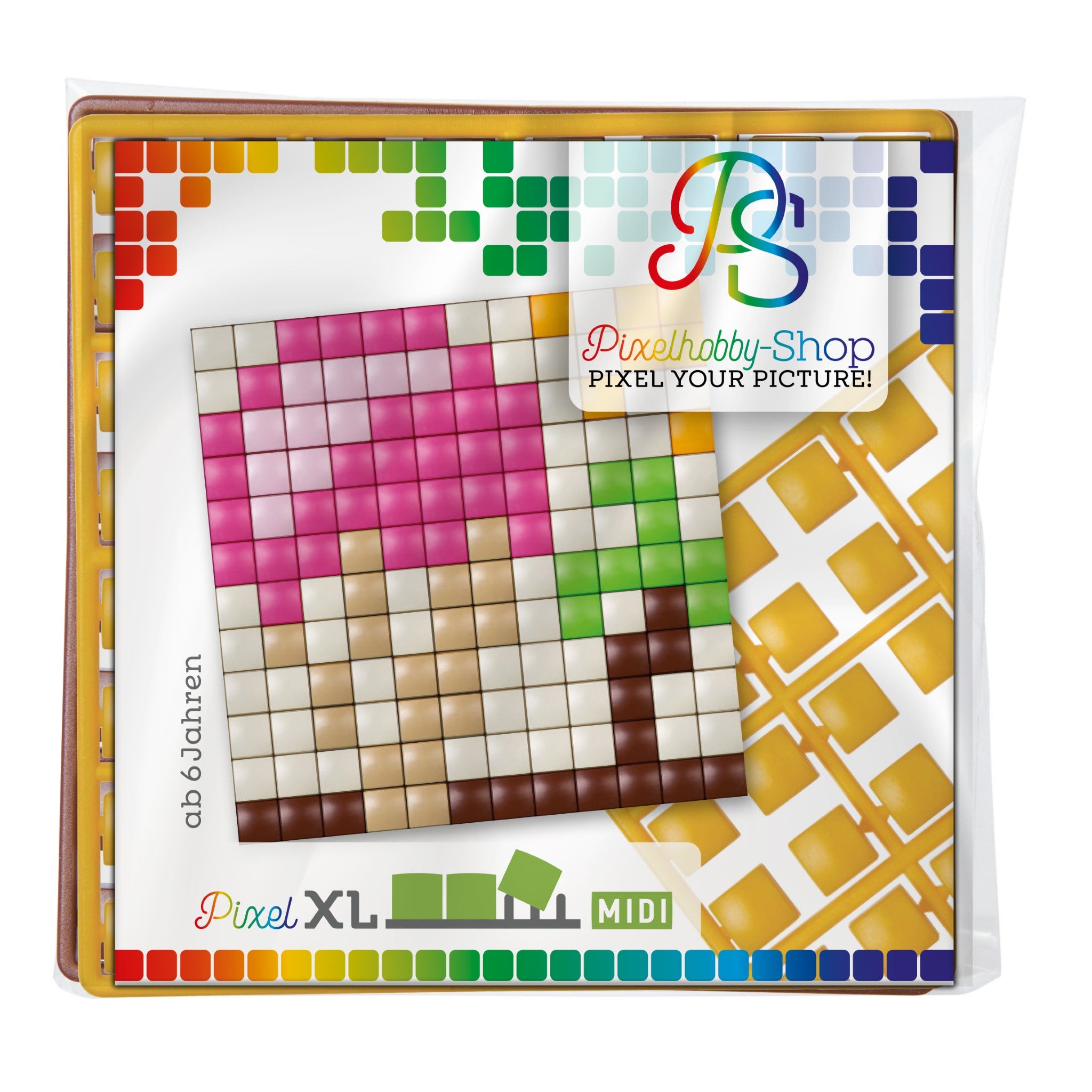 Pixelhobby XL (Midi) Magnet Set - Eiswaffel