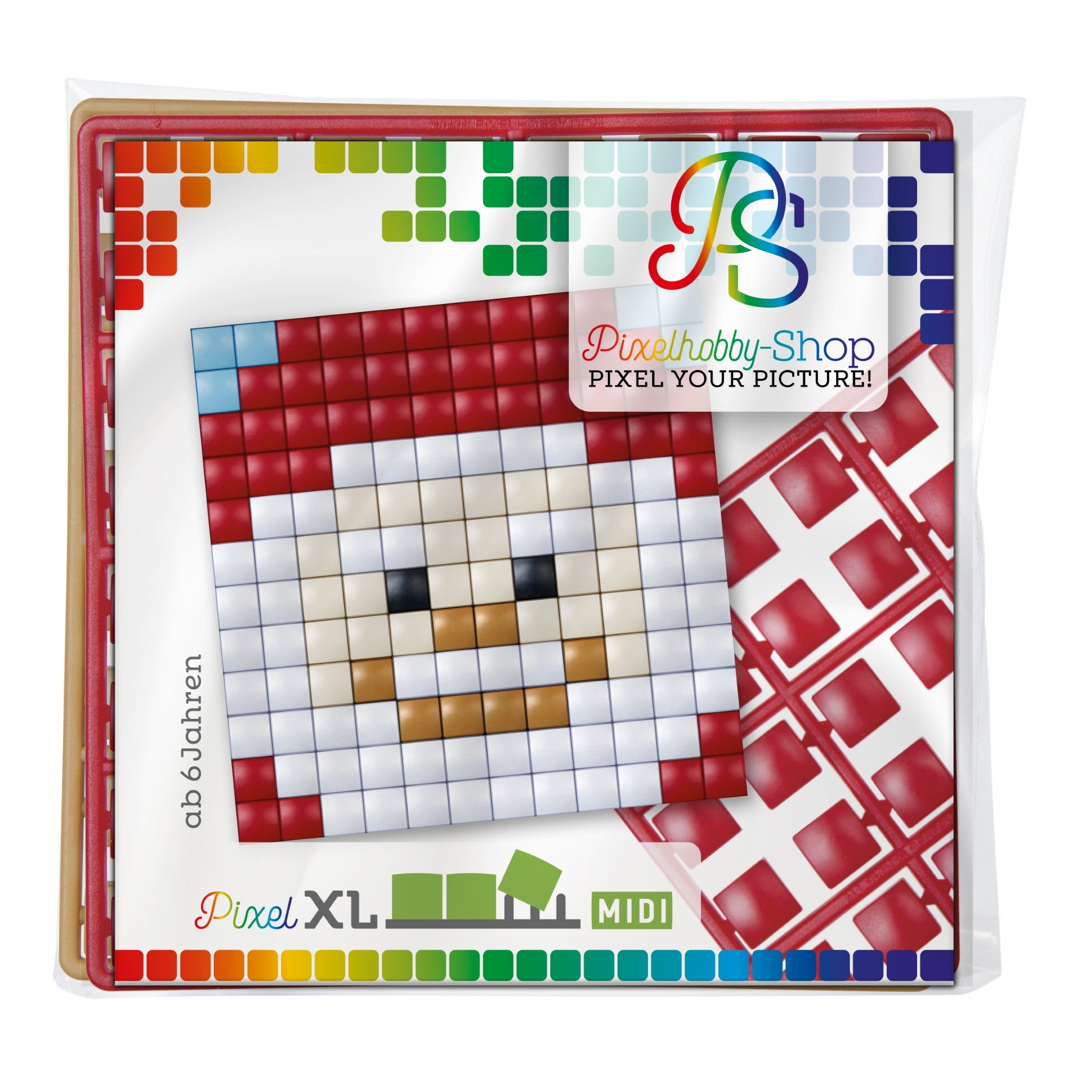 Pixelhobby XL (Midi) Magnet Set - Weihnachtsmann