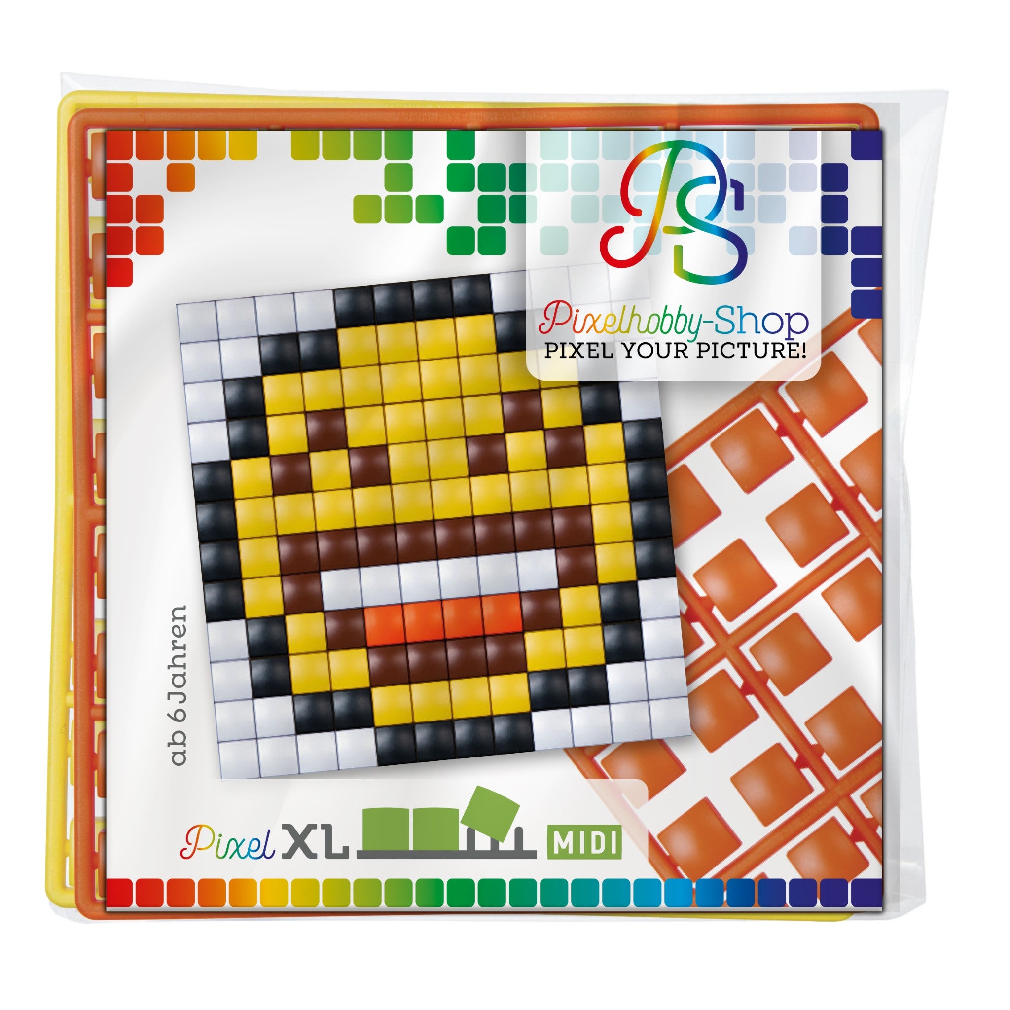 Pixelhobby XL (Midi) Magnet Set - Smiley, LOL