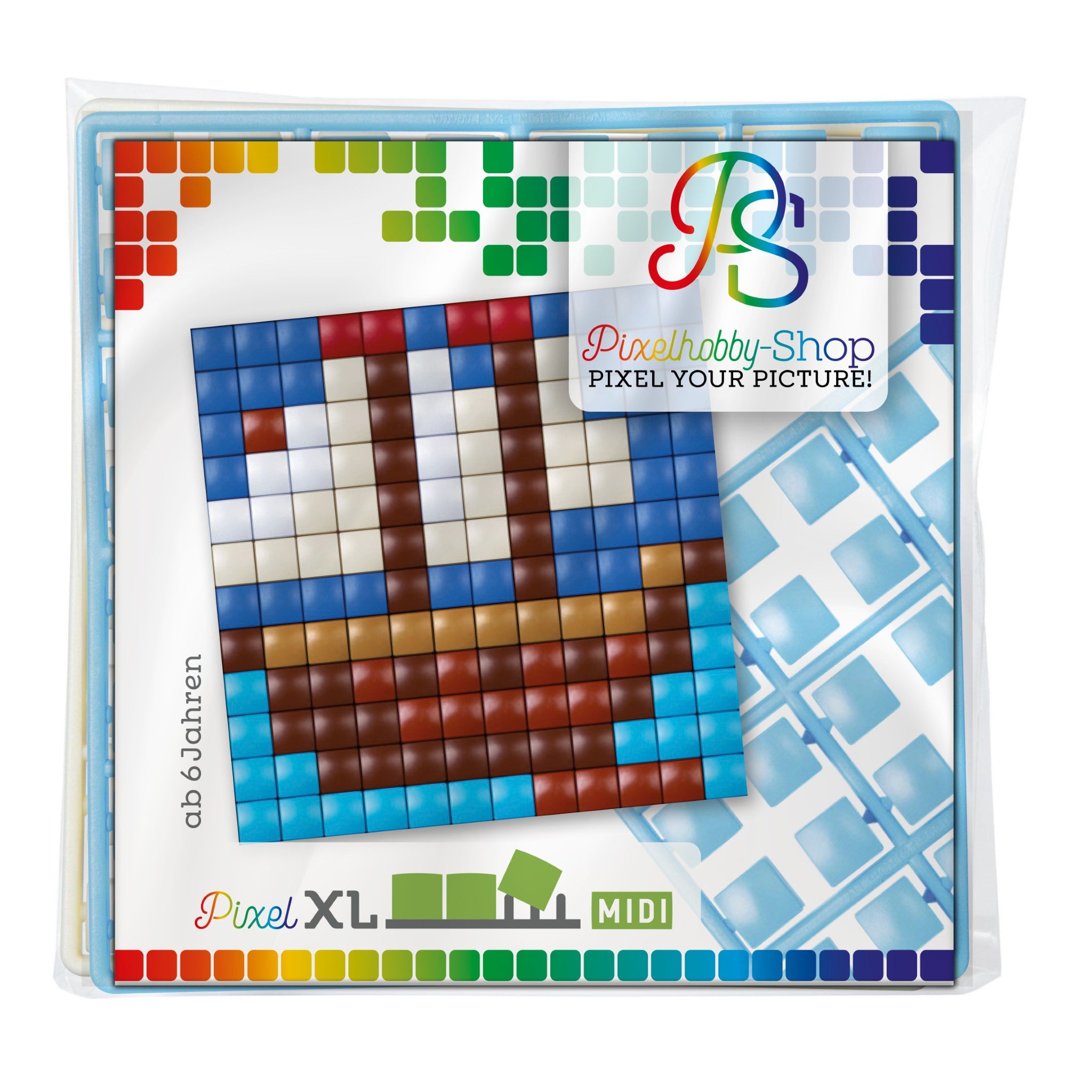 Pixelhobby XL (Midi) Magnet Set - Segelschiff