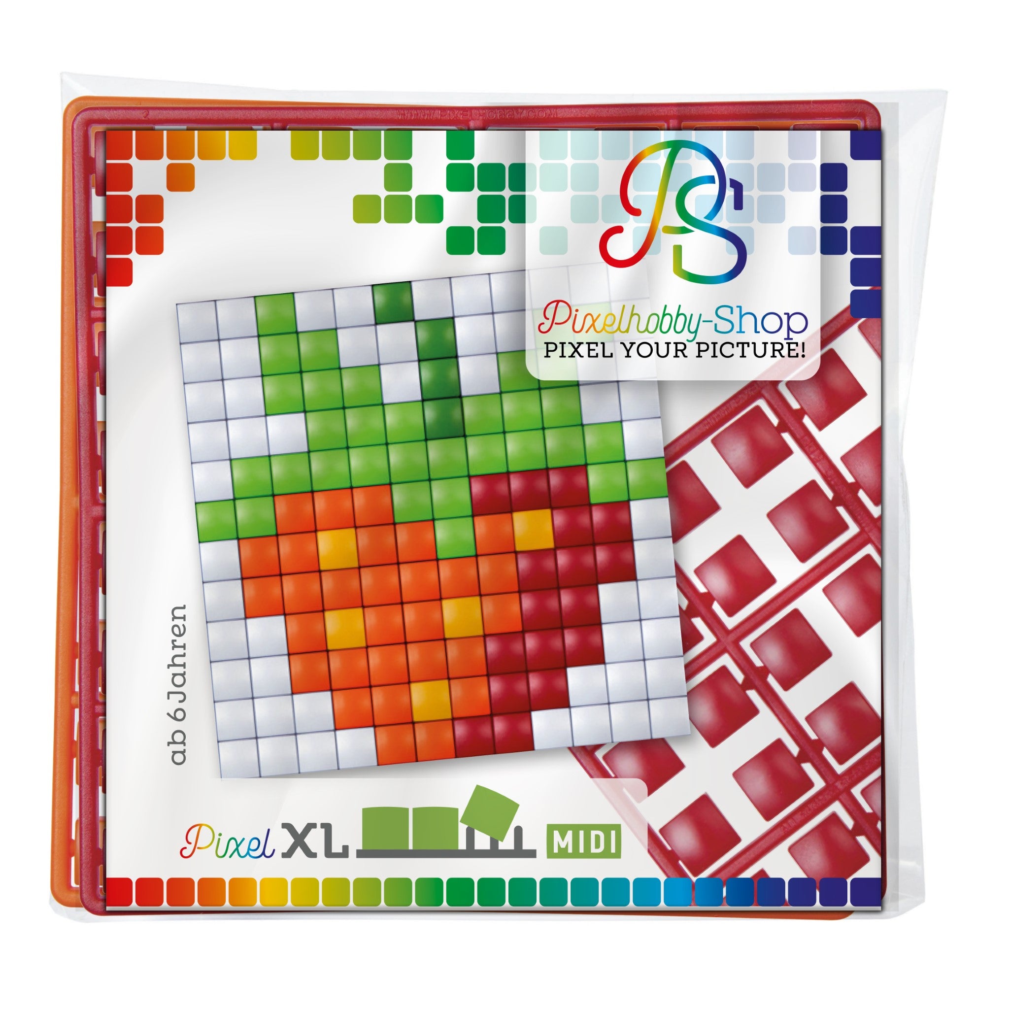 Pixelhobby XL (Midi) Magnet Set - Erbeere