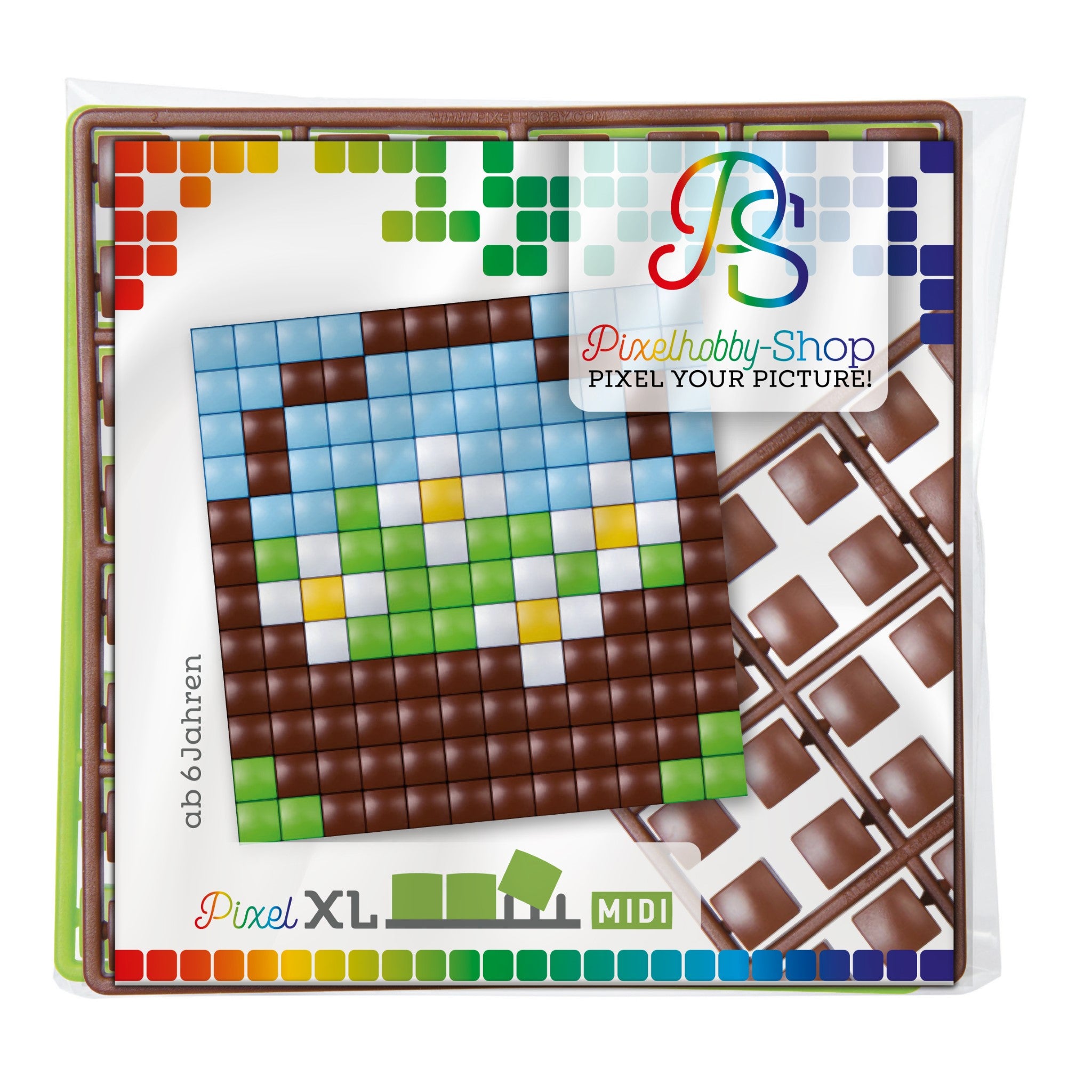 Pixelhobby XL (Midi) Magnet Set - Blumenkorb