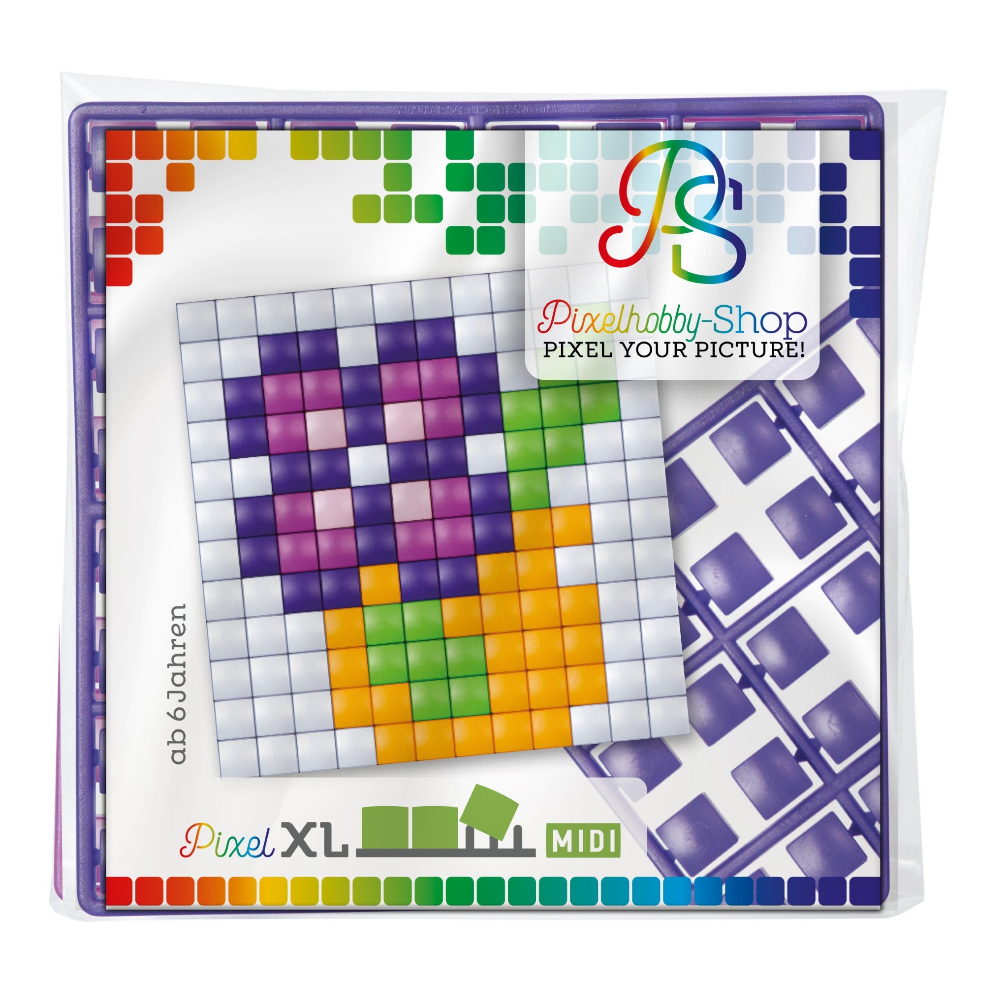 Pixelhobby XL (Midi) Magnet Set - Blumenvase